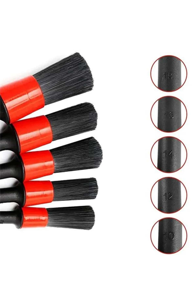 5 Parça Araç İçi Temizlik Fırçası Araç İçi-Dışı Temizleme Fırça Seti