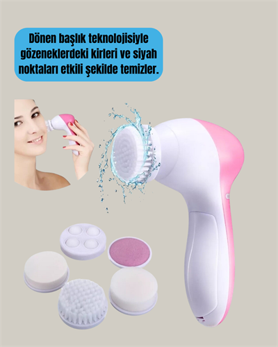 5 in 1 Elektrikli Yüz Temizleme ve Masaj Cihazı