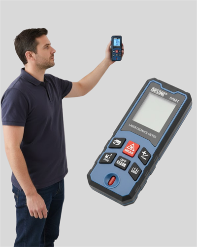 50 Metre Lazer Mesafe Ölçer Profesyonel Dijital Ölçüm Cihazı