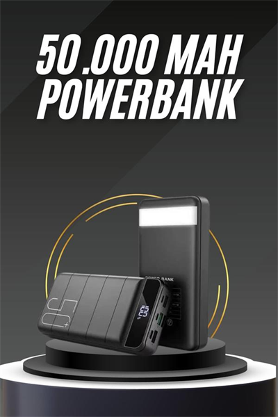 50.000 Mah Led Dijital Göstergeli USB Çıkışı Powerbank