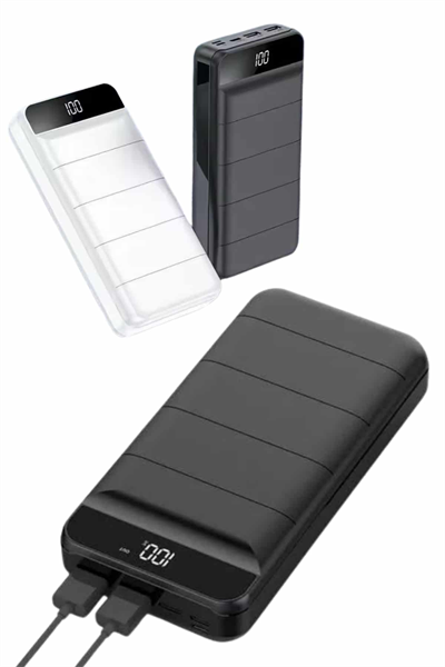 50.000 Mah Powerbank Turbo Hızlı Led Göstergeli Android İOS Uyumlu Taşınabilir Askılı