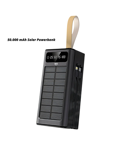 50.000 Powerbank güneş enerjili