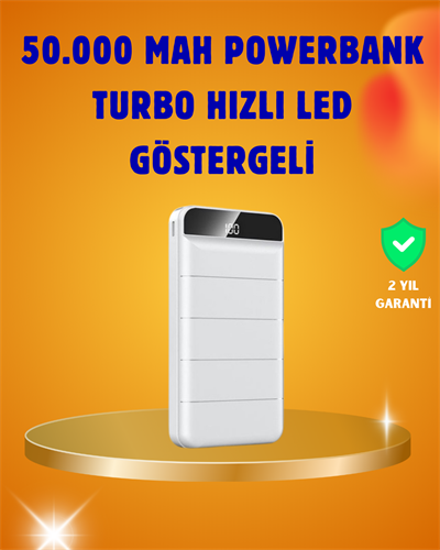 50000mAh LED Göstergeli Taşınabilir Şarj Cihazı