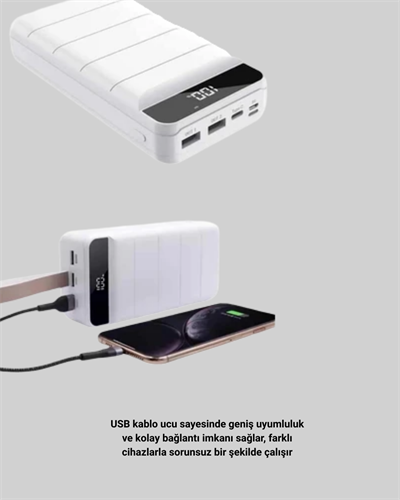 50000mAh LED Göstergeli Taşınabilir Şarj Cihazı