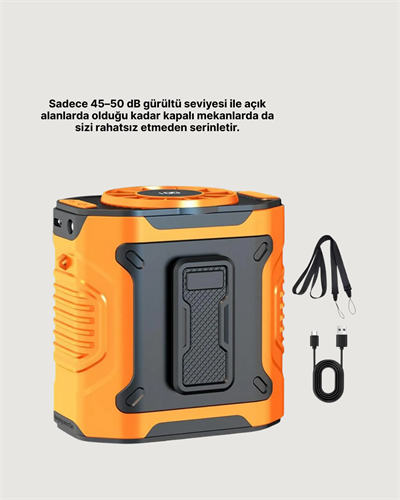 5000mAh Şarjlı Soğutma Fanı Taşınabilir