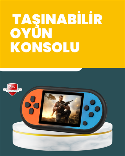 520 Oyunlu Mini Oyun Konsolu HD LCD Ekranlı