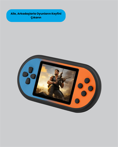 520 Oyunlu Mini Oyun Konsolu HD LCD Ekranlı