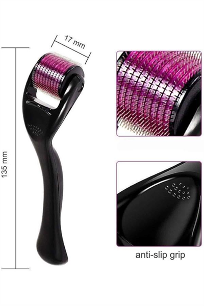 540 Iğneli Derma Roller 1Mm Titanyum Uçlu Saç Kaş Serum Kullanımına Uygun