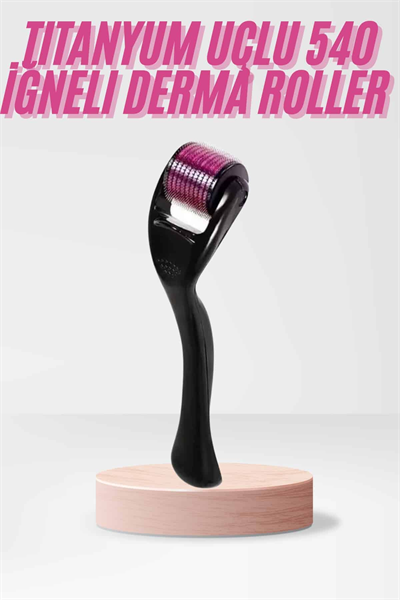 540 Iğneli Derma Roller 1Mm Titanyum Uçlu Saç Kaş Serum Kullanımına Uygun