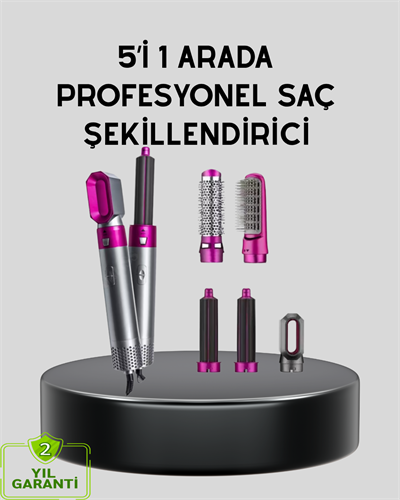 5’i 1 Arada Saç Şekillendirme Makinesi Hızlı Kuruma ve Kuaför Kalitesinde Sonuç