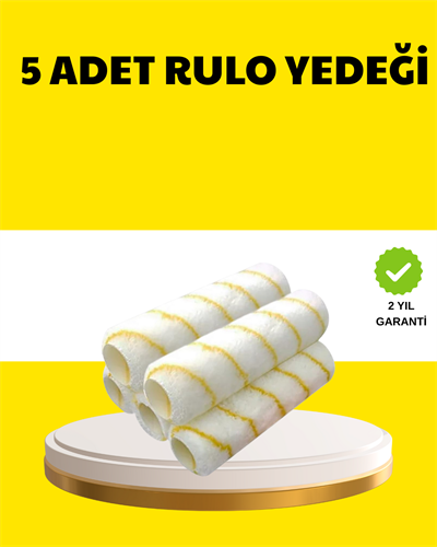 5’li İnce İşçilik Boya Rulo Seti Pürüzsüz ve Eşit Kaplama