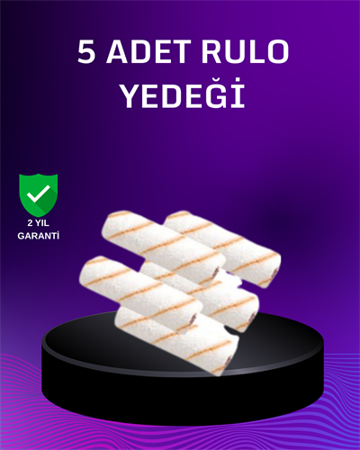 5’li Mini Rulo Boya Seti Duvar Tavan Emülsiyon Uygulama