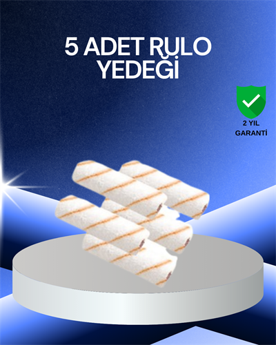 5’li Rulo Boya Seti Küçük Detay Çalışmaları İçin Uygun