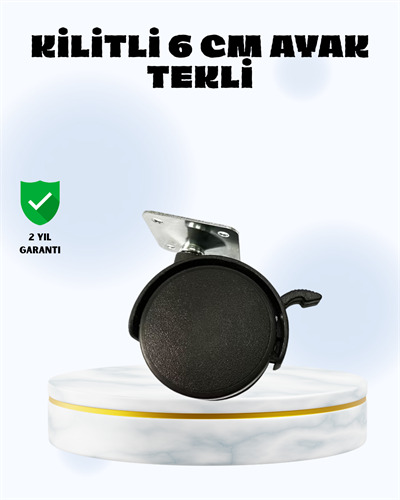6 cm Kilitli Tekerlek Ayak Tek Adet