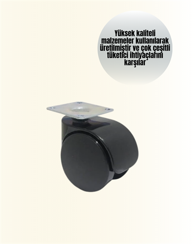 6 cm Kilitsiz Masa Ayağı Tekerleği 4’lü Set Çok Amaçlı