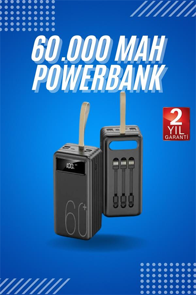 60.000 Mah Hızlı powerbank