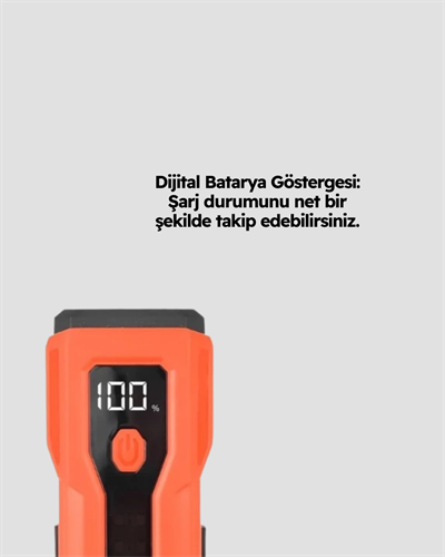600 Lümen Bisiklet Ön Işık Powerbankli Çakar COB Led