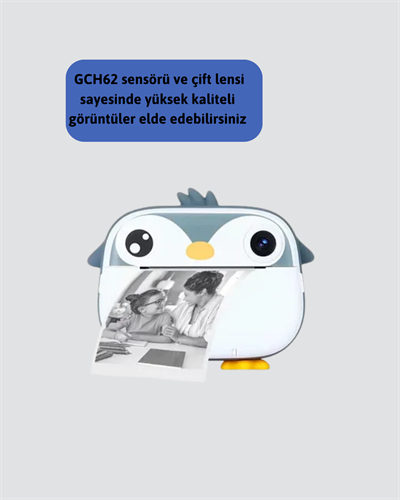 64GB TF Kart Destekli Çoklu Dil Seçeneği Sunan Anında Baskı Kamera