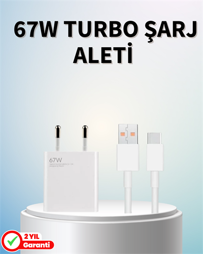 67 Watt Güçlü Şarj Aleti Samsung S23 Ultra S24 Uyumlu