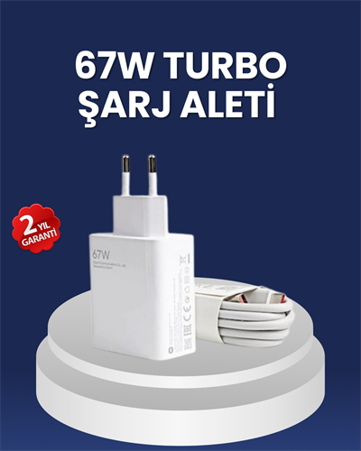 67 Watt Hızlı Şarj Adaptörü Samsung S20 S21 S22 S23 Uyumlu