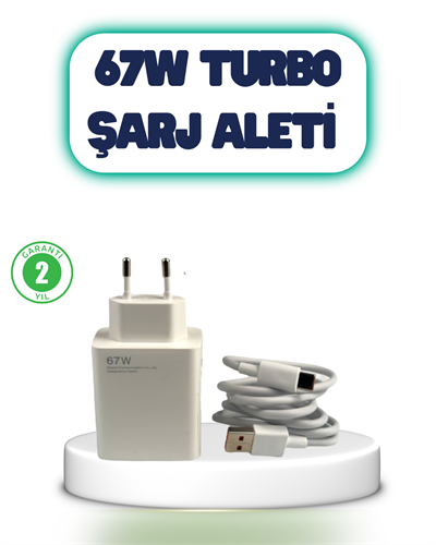 67 Watt Hızlı Şarj Aleti Poco F2 F3 F4 Uyumlu