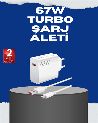 67 Watt Turbo Charge Başlık Vivo Y20 Y35 Y55 Uyumlu