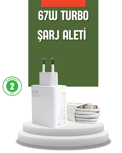 67 Watt Turbo Şarj Cihazı Redmi Note 10 11 12 Uyumlu