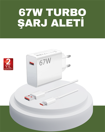 67 Watt Type C Hızlı Şarj Cihazı OnePlus 7 8 9 10 Uyumlu