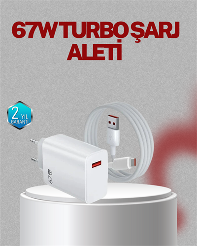 67 Watt Type C Şarj Adaptörü Asus Zenfone 7 8 9 Uyumlu