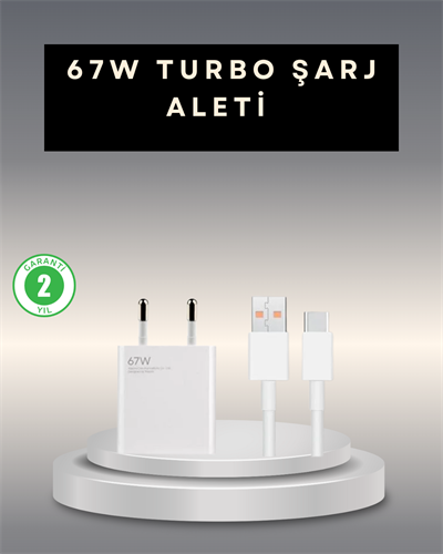 67 Watt Type C Şarj Adaptörü Poco X3 X4 X5 Pro Uyumlu