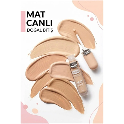 6lı Mat Bitişli Fondöten Seti