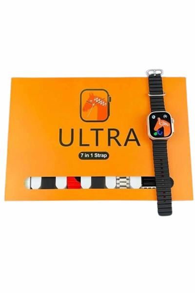 7 Kordonlu Akıllı Saat Plastik Kordon Hasır Kordon Çelik Kordon