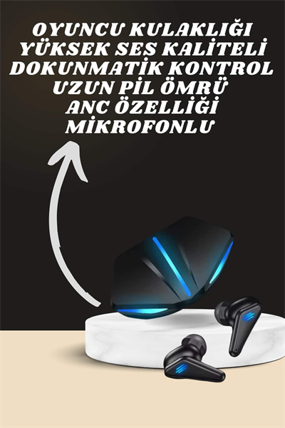 7 Kordonlu Akıllı Saat Ve Oyuncu Kulaklığı ANC Özelliği Kulak İçi Mikrofonlu Sesli Görüşme