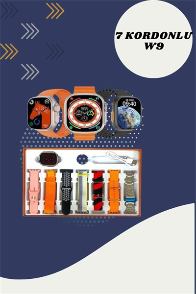 7 Kordonlu Akıllı Saat Ve Yeni Nesil Kulaklık Dokunmatik Ekran Android ve İOS Uyumlu