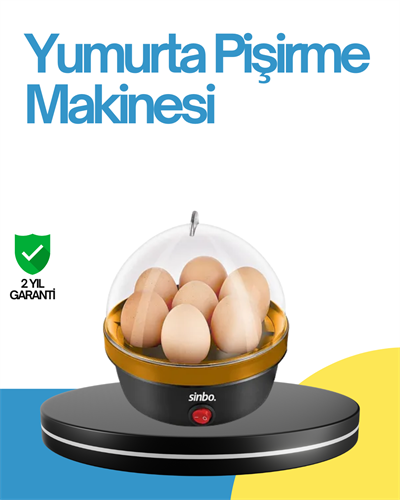 7 Yumurta Kapasiteli Yumurta Pişirme Makinesi Rafadan Orta ve Katı
