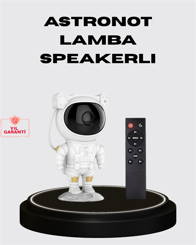 8 Efektli Astronot Galaxy Projektör Uzaktan Kumandalı LED Gece Lambası