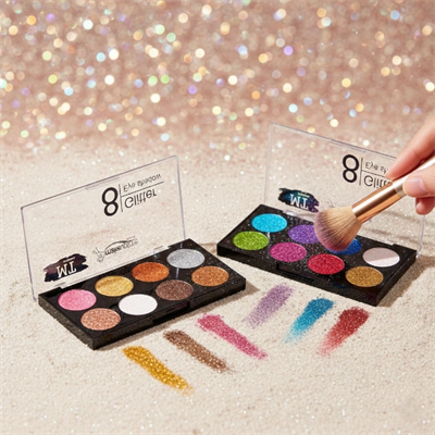 8 Renk Glitter Far Paleti - 2li Set