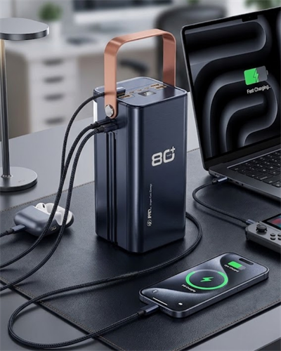 80000 mAh Taşınabilir Powerbank Süper Hızlı Şarj Çoklu Çıkış ve LED Göstergeli