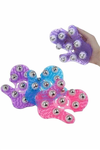 9 Bilyeli Masaj Eldiveni Tüm Vücut Masajına Uygun Kafa Masaj Aleti