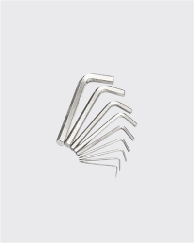 9 Parça Alyan Anahtar Seti Isıl İşlem Görmüş Dayanıklı Çelik