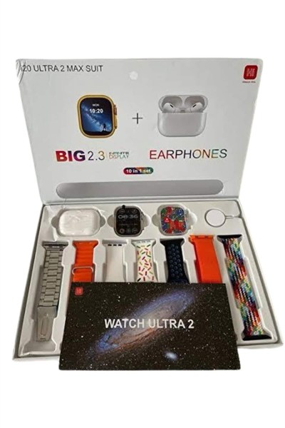 9 Ultra Akıllı Saat 49mm 2inç Ekran 7 Kordonlu ve Bluetooth Kulaklık