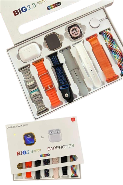 9 Ultra Akıllı Saat 49mm 2inç Ekran 7 Kordonlu ve Bluetooth Kulaklık