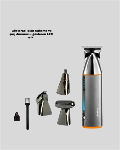 9’u 1 Arada Çoklu Bakım Tıraş Seti Profesyonel Saç Sakal Kesme