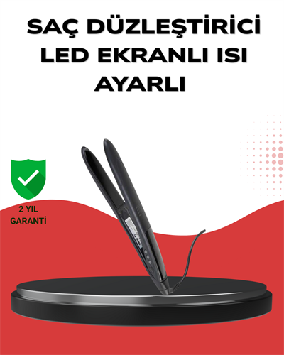 A Kalite Orijinal 2025 Isı Ayarlı Titanyum Seramik Plakalı Profesyonel Saç Düzleştirici