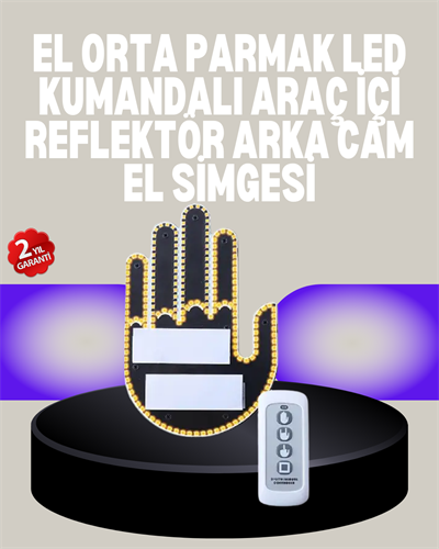 A Kalite Uzaktan Kumandalı LED Park Uyarı Işığı El Figürlü Model