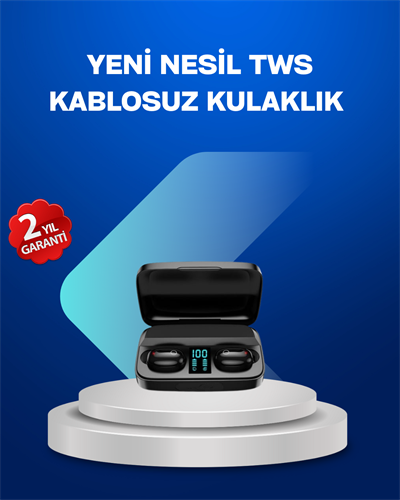 A10s TWS Bluetooth 5.0 Kablosuz Kulaklık 1800 mAh Şarj Kutulu