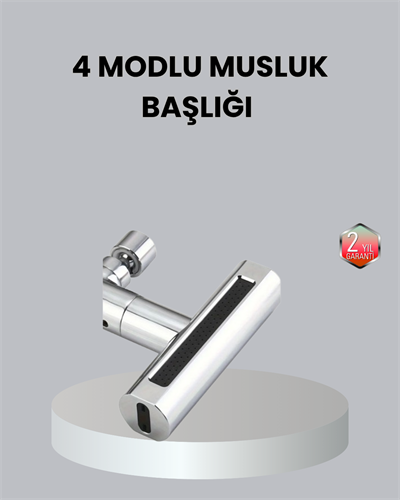 ABS Pirinç Alaşımlı Musluk Başlığı 4 Modlu 360° Dönebilen ve Ekonomik