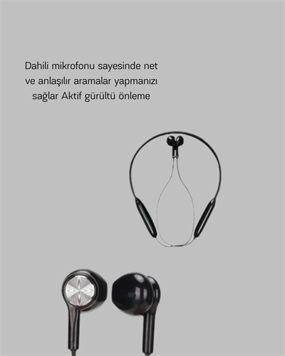 ANC Özellikli Kablosuz Bluetooth Kulaklık – Gürültü Engelleme, Eller Serbest Arama