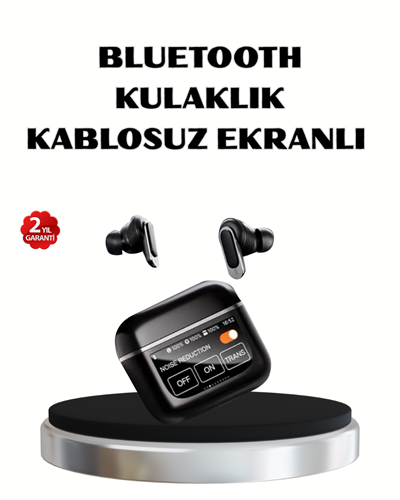 ANC Teknolojili Kablosuz Bluetooth Kulaklık – Dokunmatik, Dijital Göstergeli, Yüksek Ses Kalitesi
