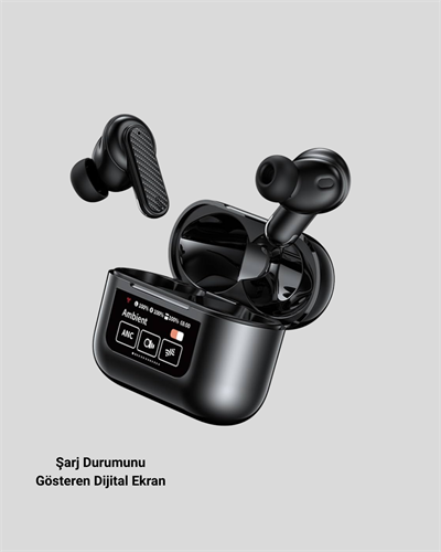 ANC Teknolojili Kablosuz Bluetooth Kulaklık – Dokunmatik, Dijital Göstergeli, Yüksek Ses Kalitesi